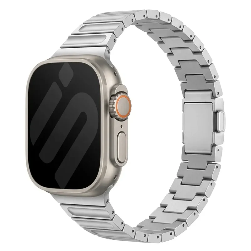 Apple Watch Ultra magnetisches Titanarmband (Silber)