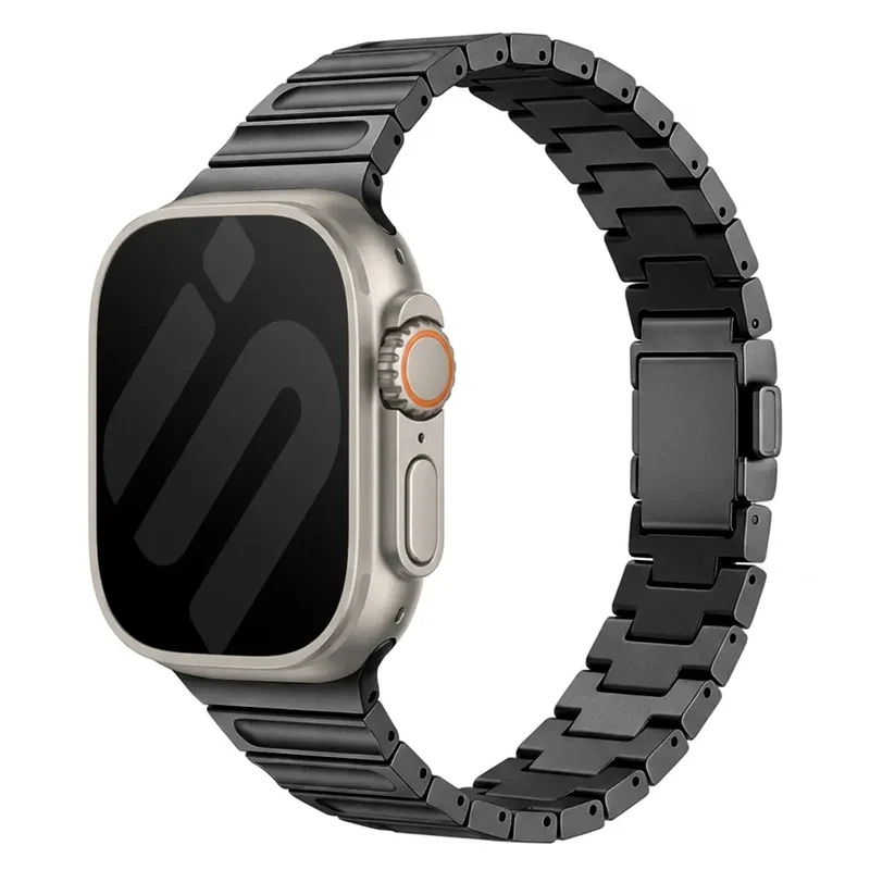 Apple Watch magnetisches Titanarmband (Schwarz)