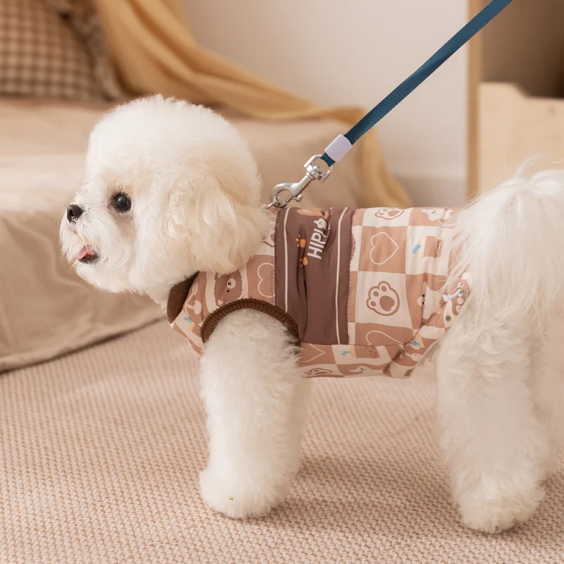 Wattierte Wärmeweste für kleine Hunde und Katzen