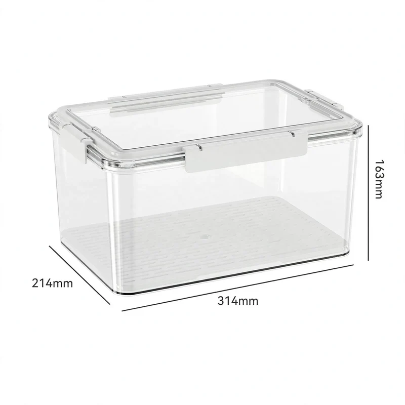 Frischhaltebox aus Lebensmittel-PET, 4–5 L