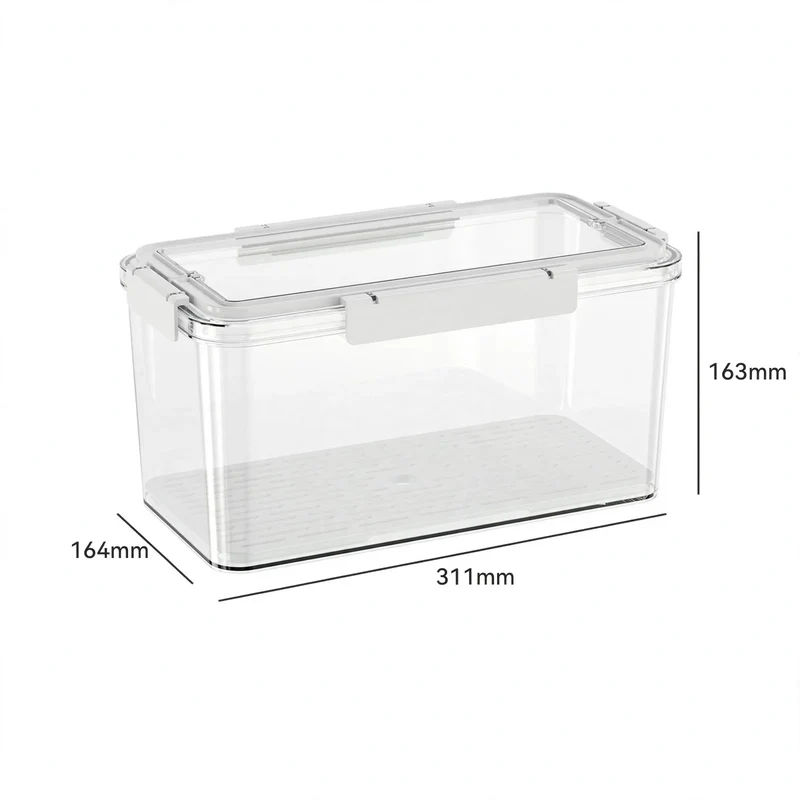 Frischhaltebox aus Lebensmittel-PET, 4–5 L