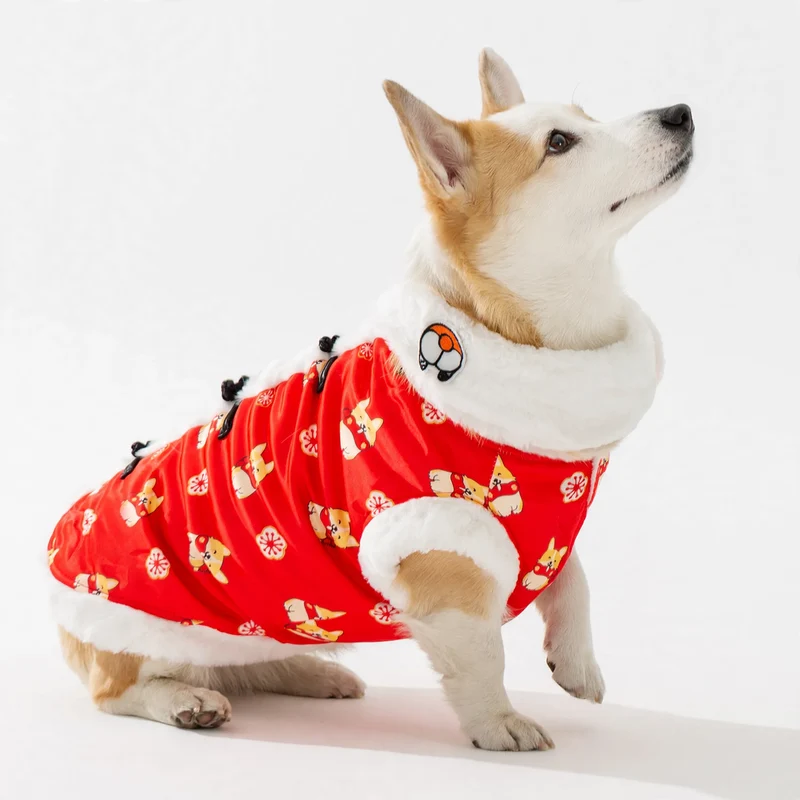 Chinesische Festtagsweste für Hunde, Seide