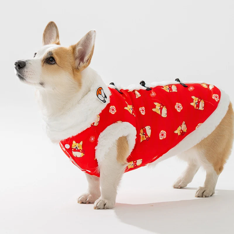 Chinesische Festtagsweste für Hunde, Seide