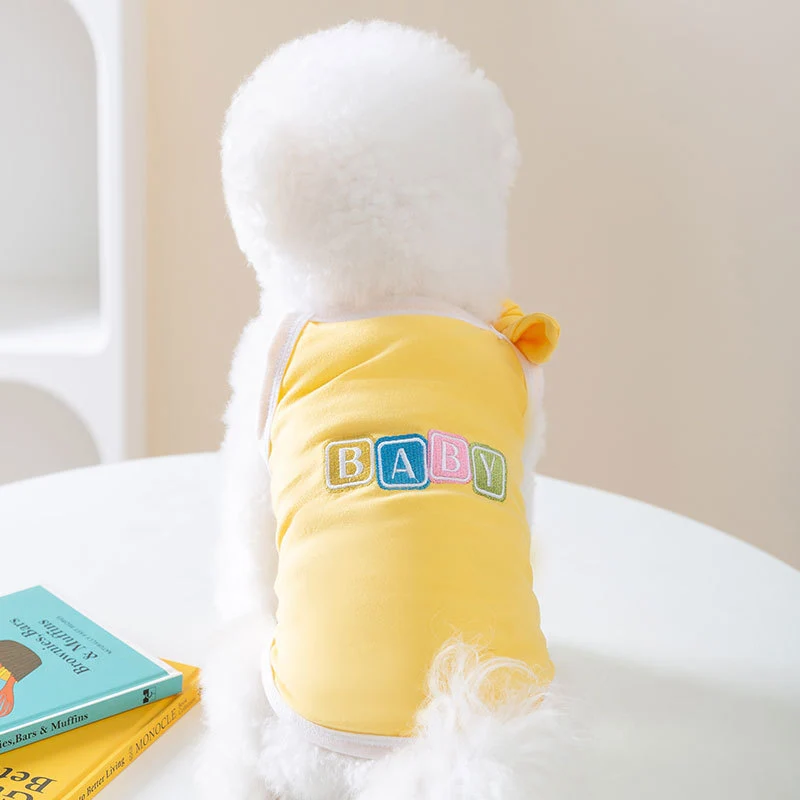 Hundeträgerkleid mit Schleife