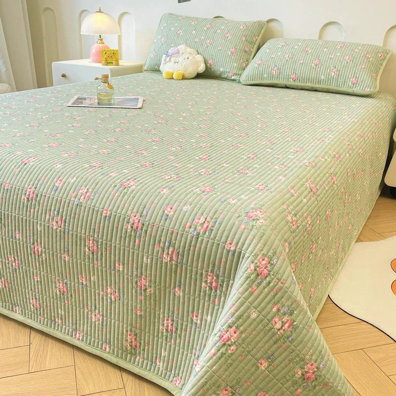 Baumwoll-Tagesdecke mit Babyfleece, 3-teilig