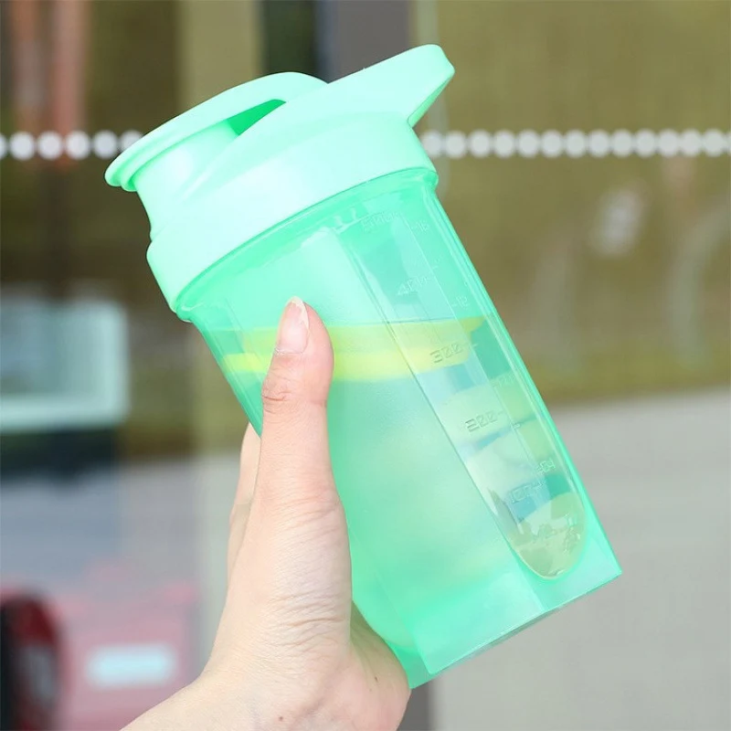 Protein-Shaker aus Kunststoff, 500 ml, tragbar