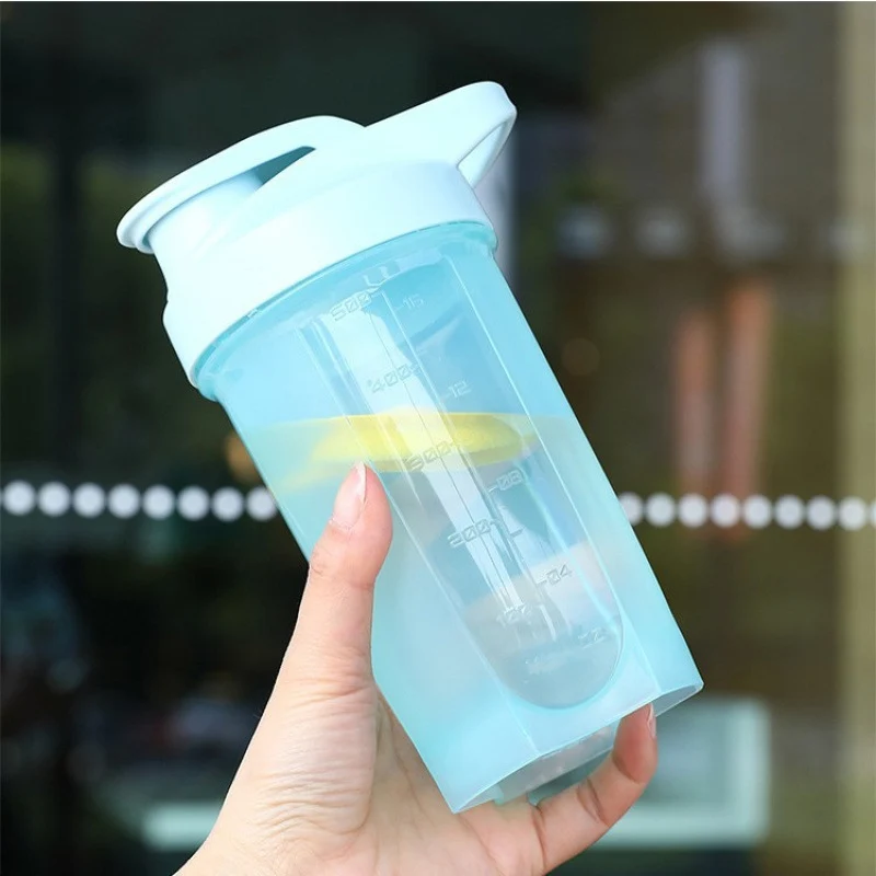 Protein-Shaker aus Kunststoff, 500 ml, tragbar