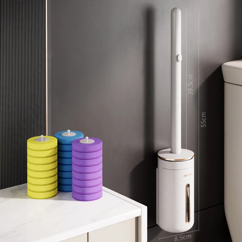 Toilettenbürste mit austauschbaren Bürstenköpfen