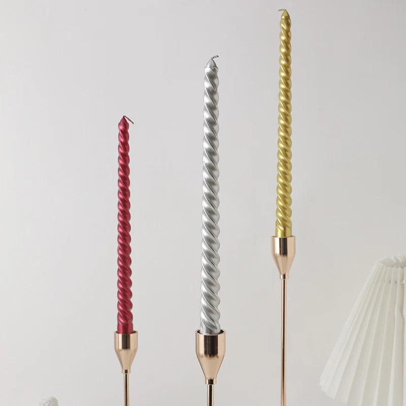 Spiralkerze aus Paraffin, 20 cm, verschiedene Farben