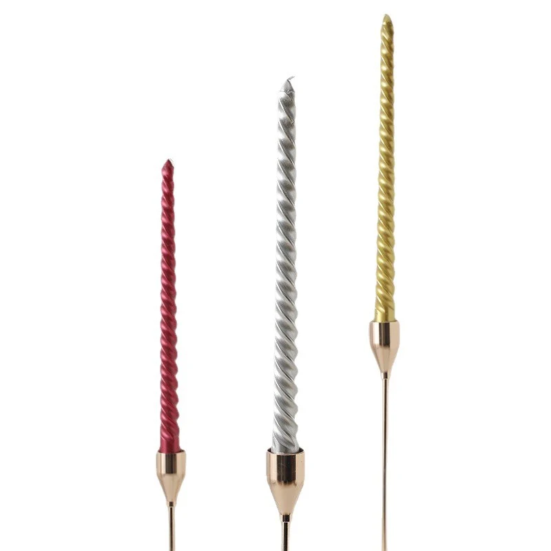 Spiralkerze aus Paraffin, 20 cm, verschiedene Farben