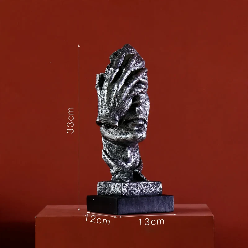 Moderne Kunstfigur aus Kunstharz, Dekoration