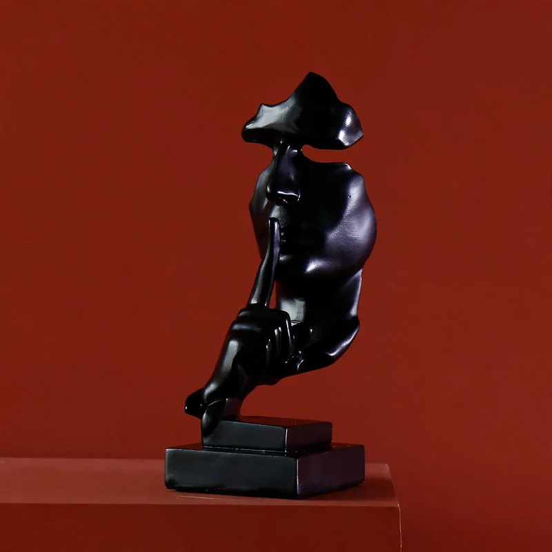 Moderne Kunstfigur aus Kunstharz, Dekoration