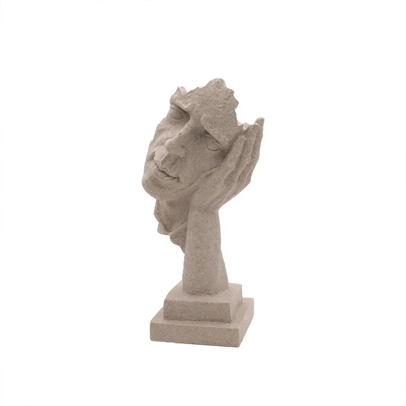 Moderne Kunstfigur aus Kunstharz, Dekoration