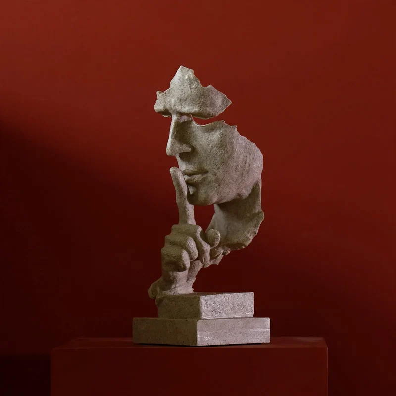 Moderne Kunstfigur aus Kunstharz, Dekoration