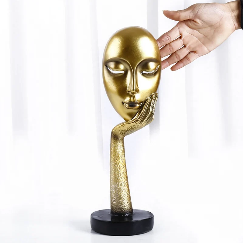 Moderne Kunstfigur aus Kunstharz, Dekoration