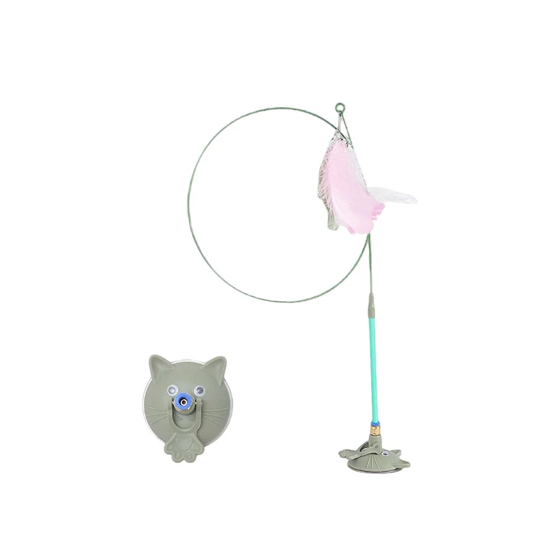 Katzenspielzeug mit Federn und Glocke