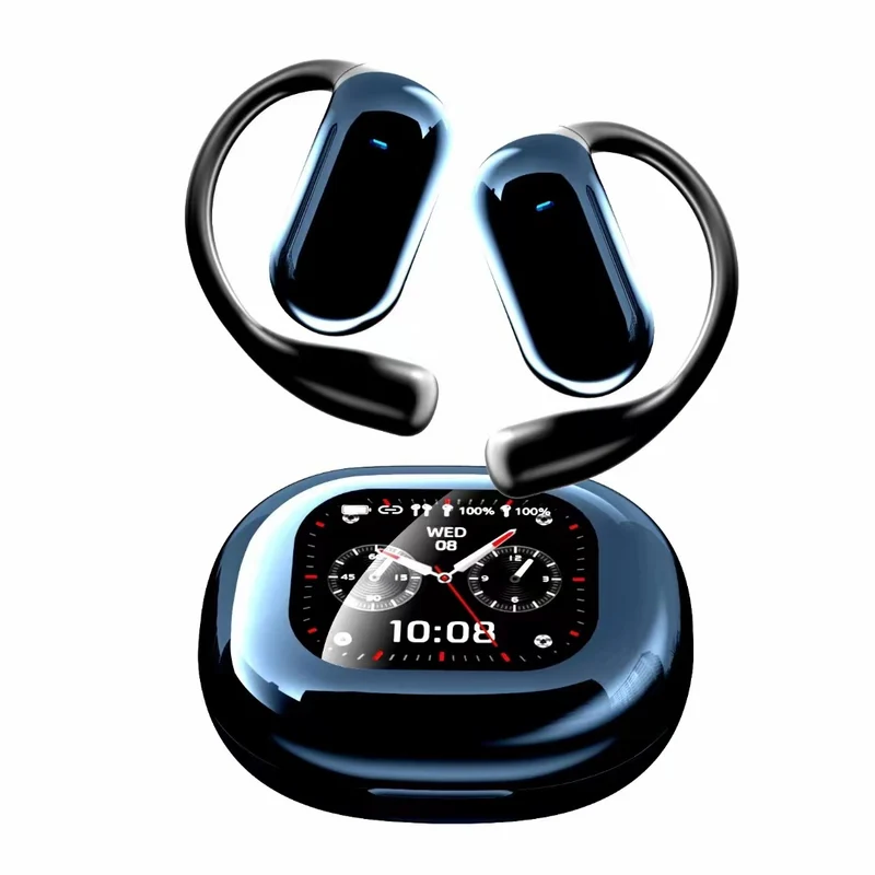 Bluetooth-Ohrhörer, offen, Farb-Touchscreen