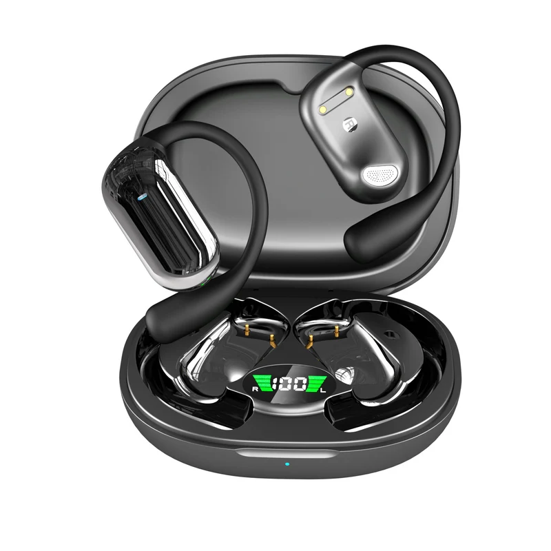 Bluetooth-Ohrhörer, offen, Farb-Touchscreen
