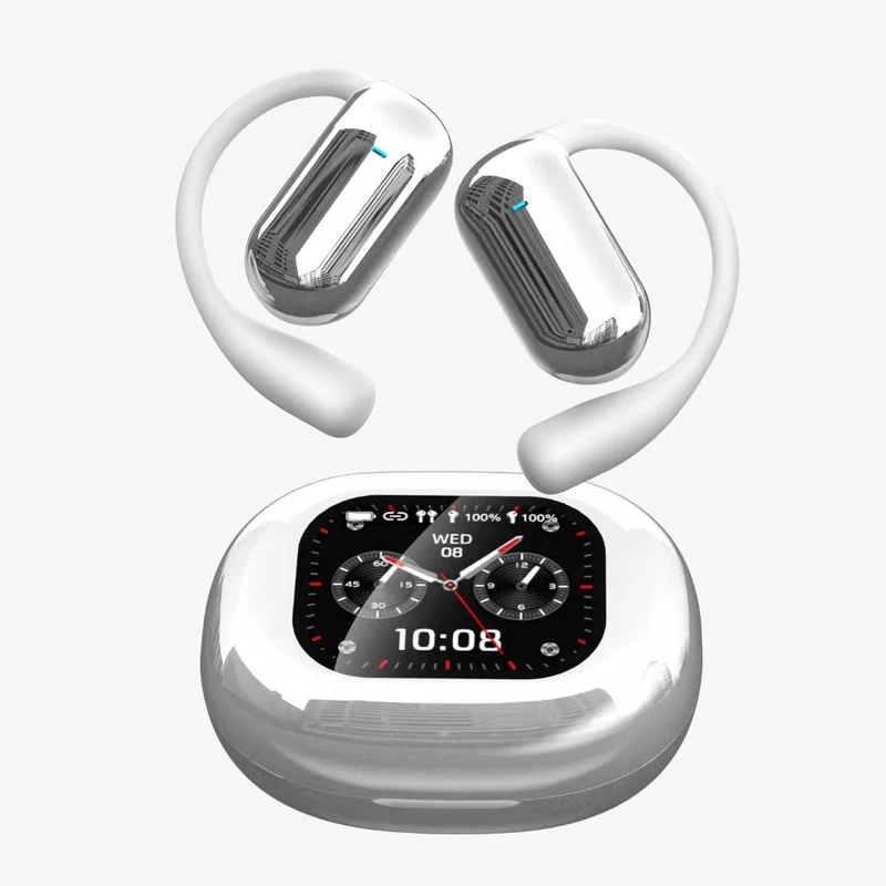 Bluetooth-Ohrhörer, offen, Farb-Touchscreen