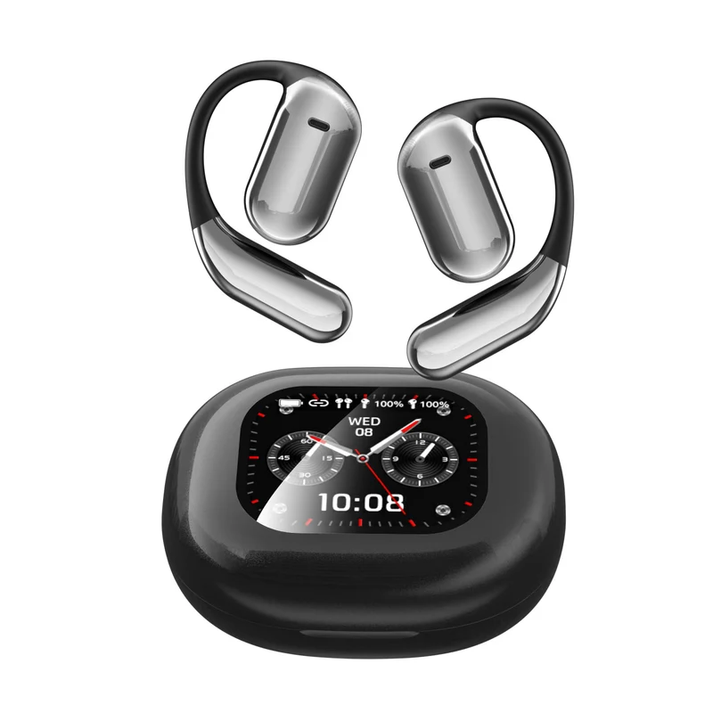 Bluetooth-Ohrhörer, offen, Farb-Touchscreen