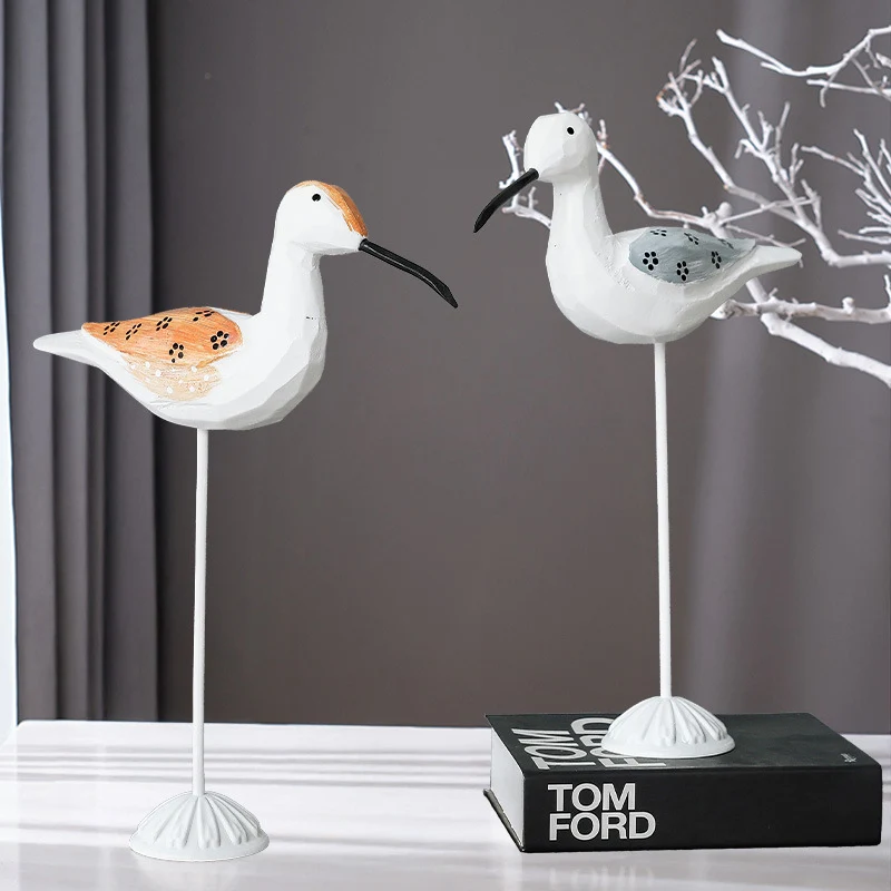 Holz-Vogelfigur im Mittelmeer-Stil