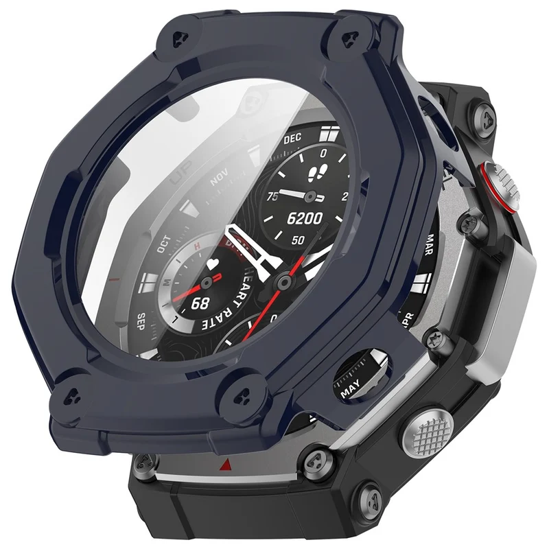Supersauber Amazfit T-Rex 3 Glas und Silikon Hülle