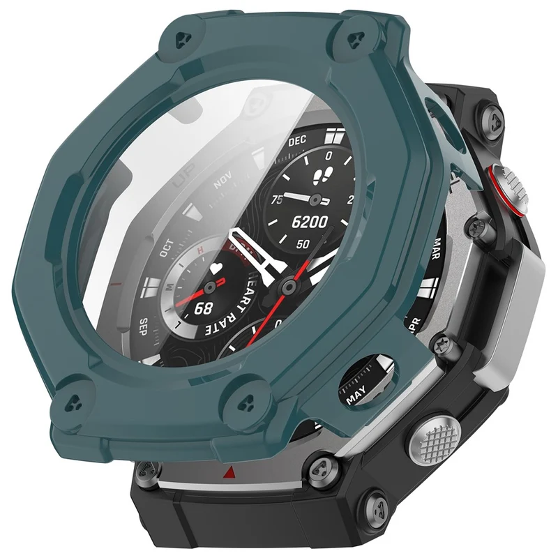 Supersauber Amazfit T-Rex 3 Glas und Silikon Hülle