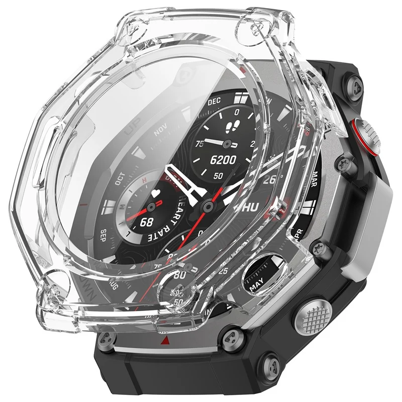 Supersauber Amazfit T-Rex 3 Glas und Silikon Hülle