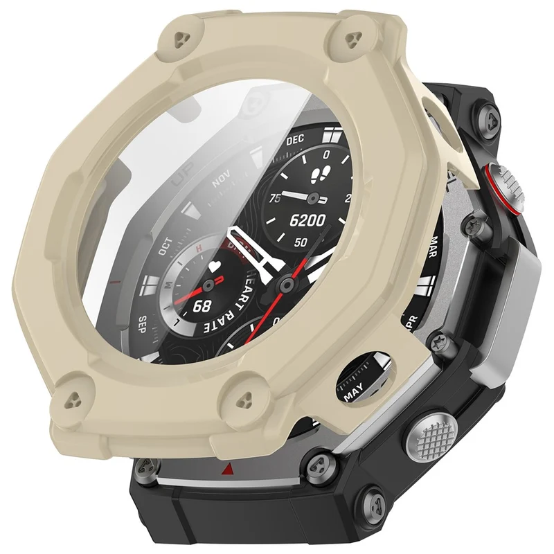 Supersauber Amazfit T-Rex 3 Glas und Silikon Hülle