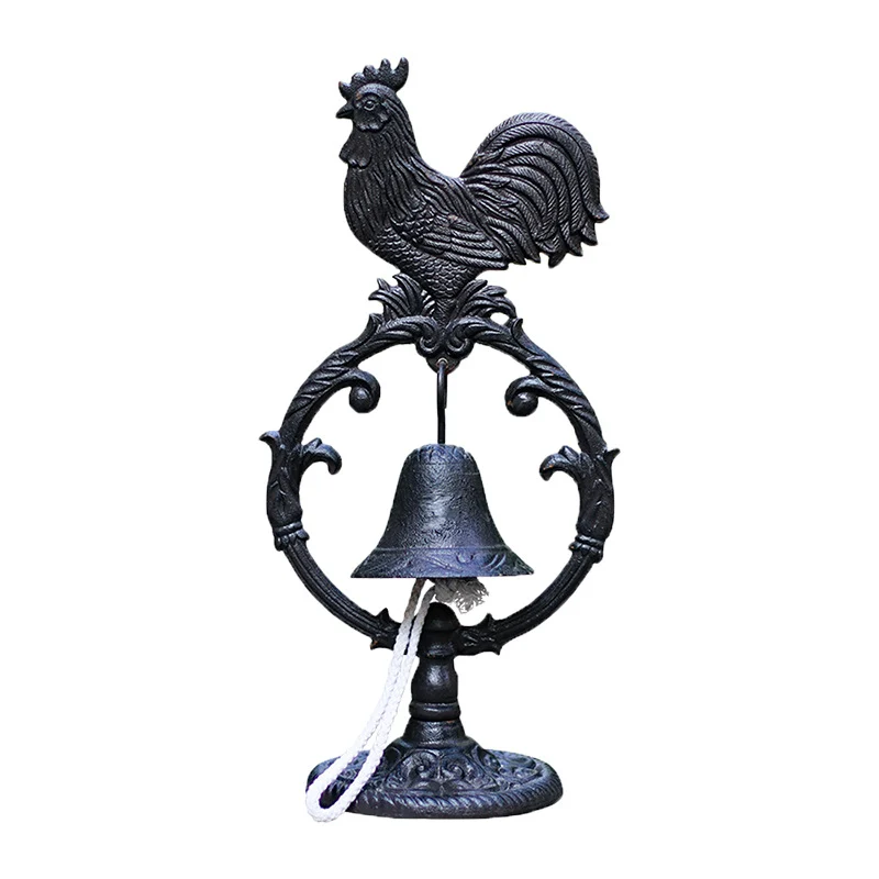 Gusseisen-Tischglocke, Hahn-Design