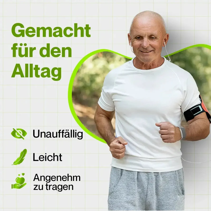 Kardena CARE Vital 2 – Gesundheitsarmband mit SOS-Funktion, Sturzerkennung & sanfter Gesundheitsüberwachung