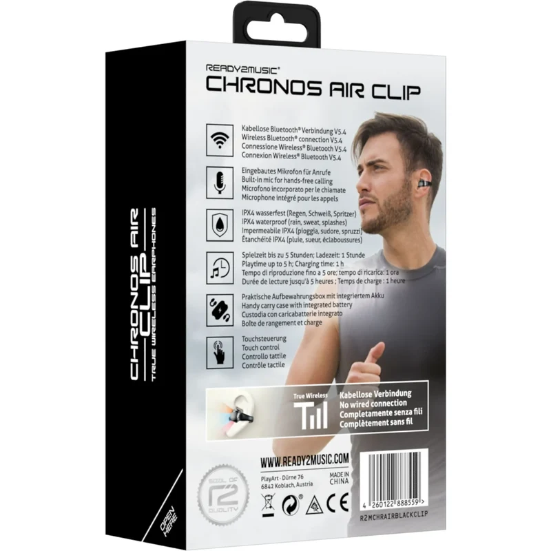 Ready2Music In-Ear Kopfhörer Cronos Air Clip