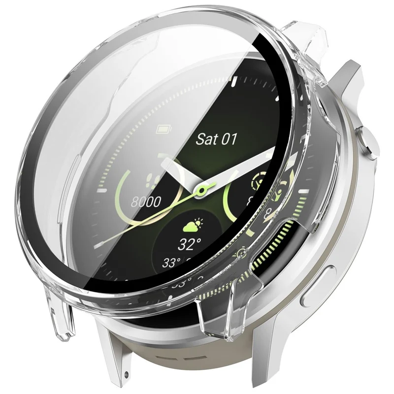 Modisch Garmin Venu 4 45mm Glas und Silikon Hülle