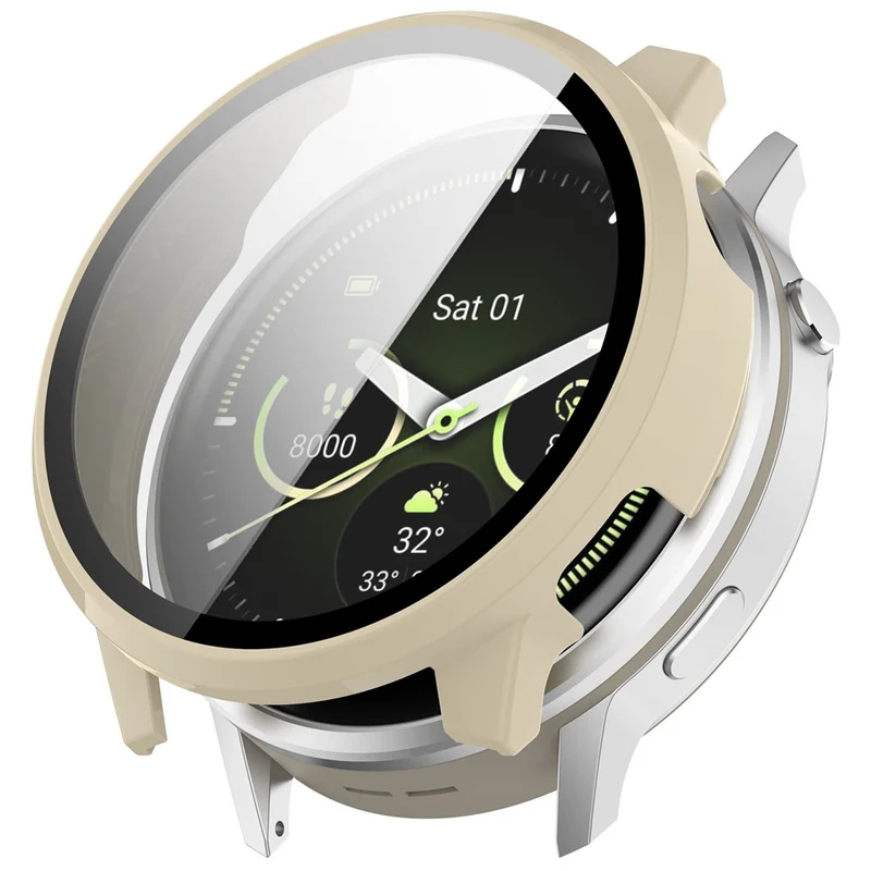 Modisch Garmin Venu 4 45mm Glas und Silikon Hülle