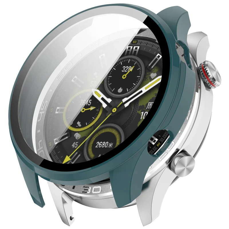 Auffallend Stilvoll Honor Watch 5 Pro Glas und Silikon Hülle