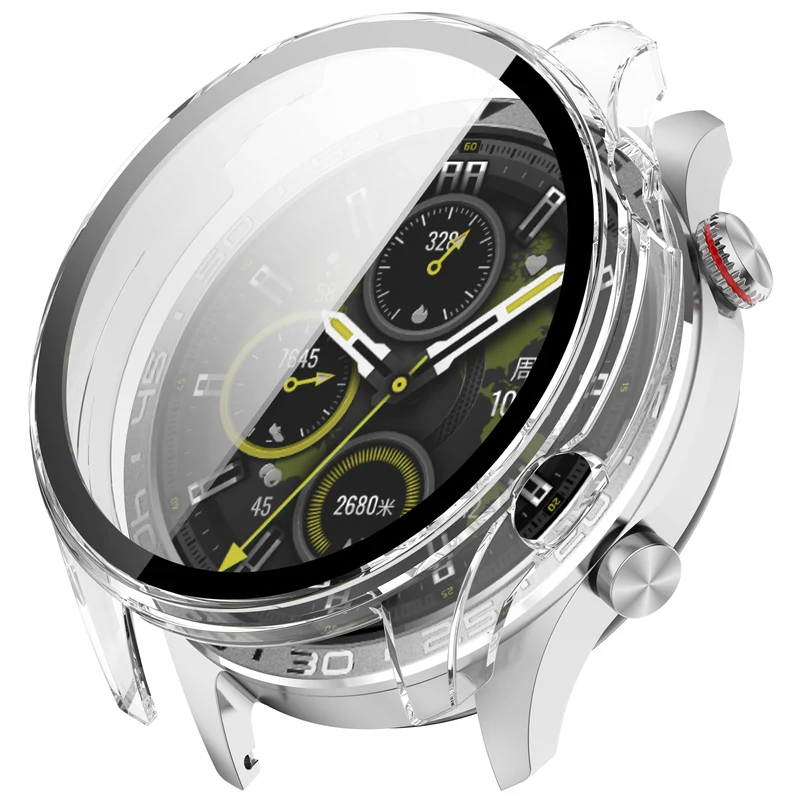 Auffallend Stilvoll Honor Watch 5 Pro Glas und Silikon Hülle