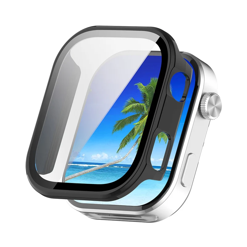 Stilvoll Xiaomi Redmi Watch 6 Glas und Silikon Hülle