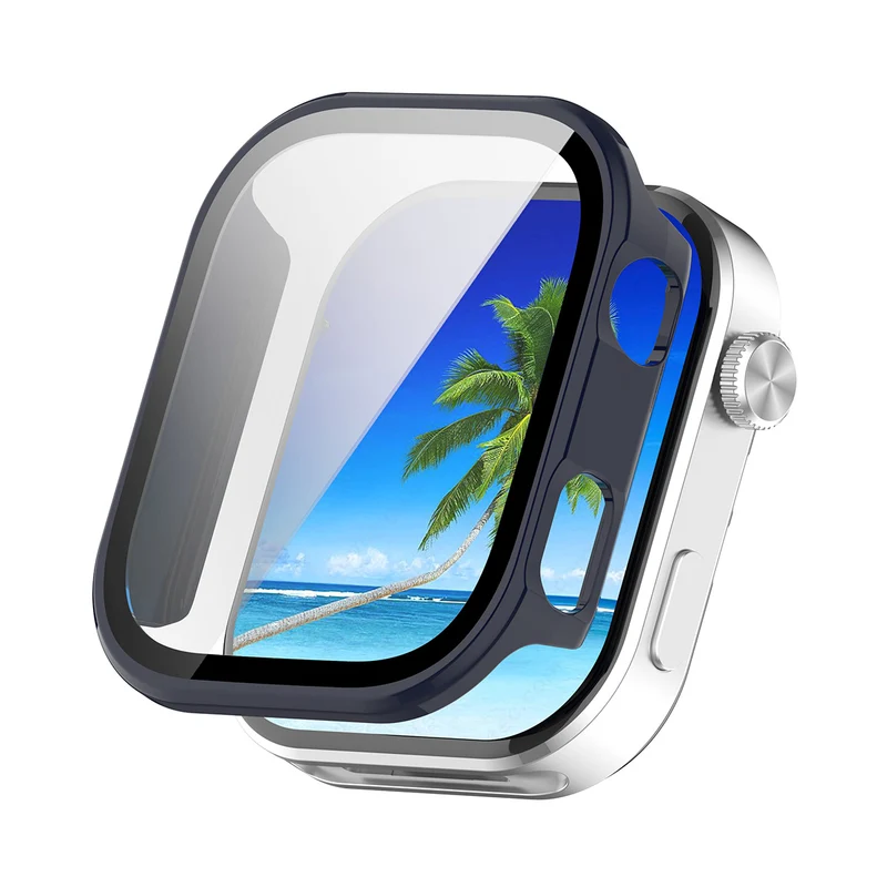 Stilvoll Xiaomi Redmi Watch 6 Glas und Silikon Hülle