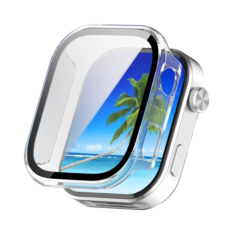Stilvoll Xiaomi Redmi Watch 6 Glas und Silikon Hülle