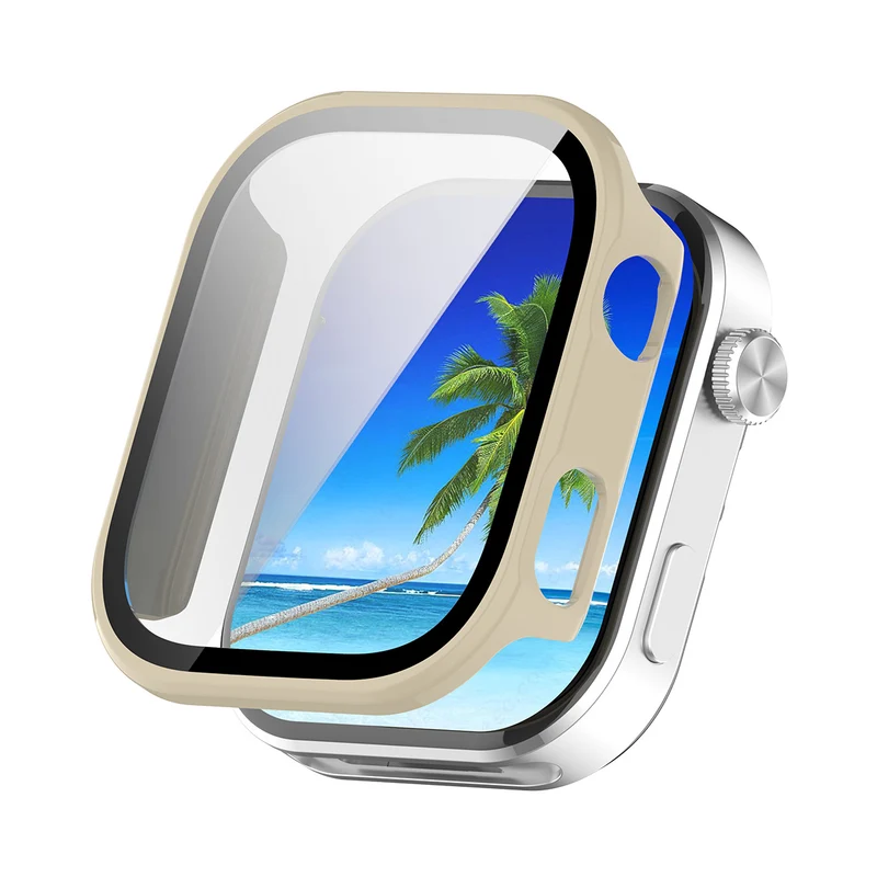 Stilvoll Xiaomi Redmi Watch 6 Glas und Silikon Hülle