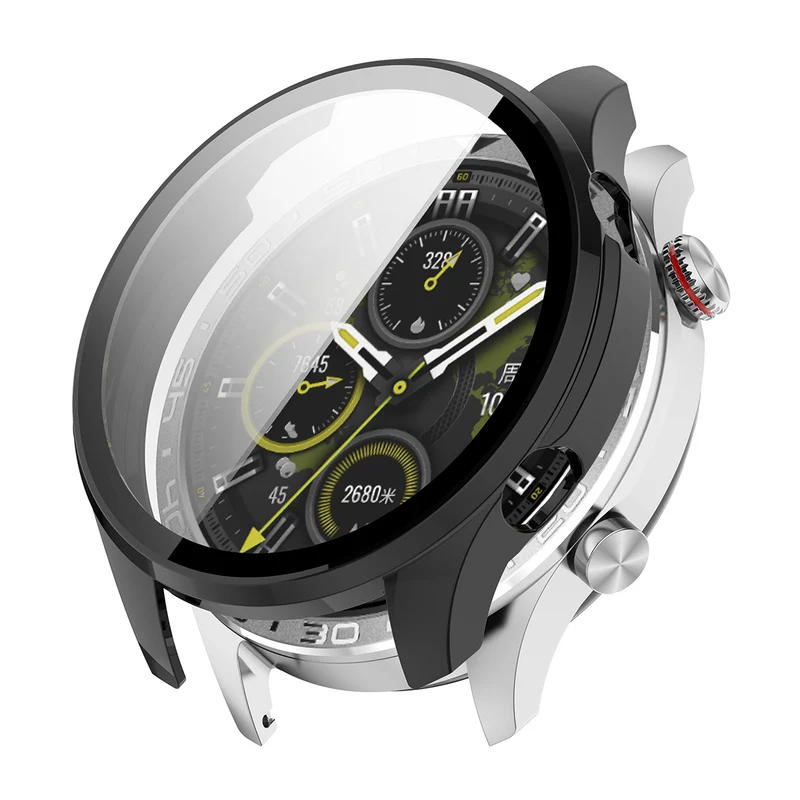 Unglaublich Gut Honor Watch 5 Pro Glas und Silikon Hülle