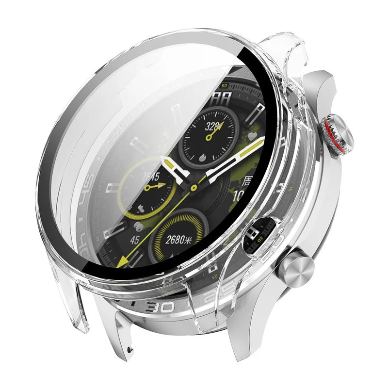 Unglaublich Gut Honor Watch 5 Pro Glas und Silikon Hülle