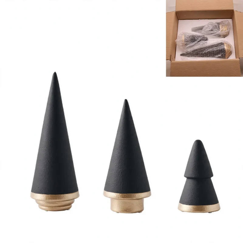Keramik-Weihnachtsbaum, geometrisches Design
