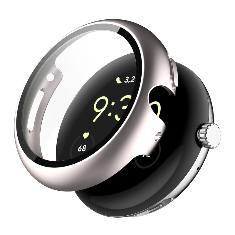 Auffallend Modisch Google Pixel Watch 4 41mm Glas und Silikon Hülle