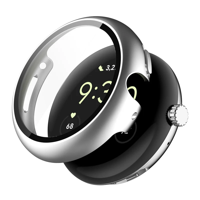 Auffallend Modisch Google Pixel Watch 4 41mm Glas und Silikon Hülle