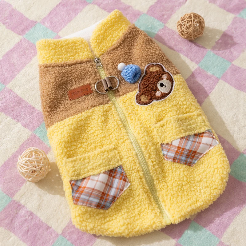 Hundepullover Fleece, Kontrastfarben, zweiarmig