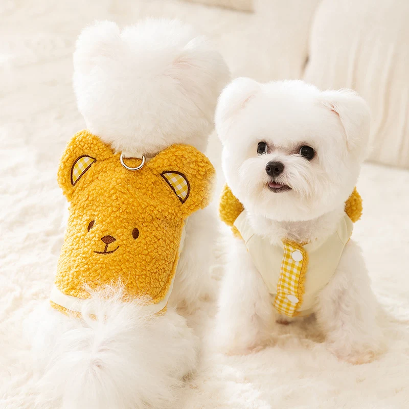 Hundemantel mit Bärenmotiv, Polyester