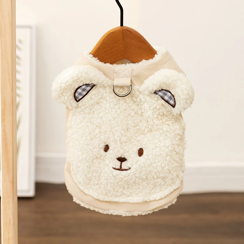 Hundemantel mit Bärenmotiv, Polyester