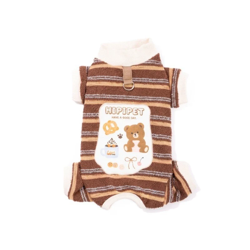 Hundekleidung, vierbeinig, Polyester, Cartoon-Design