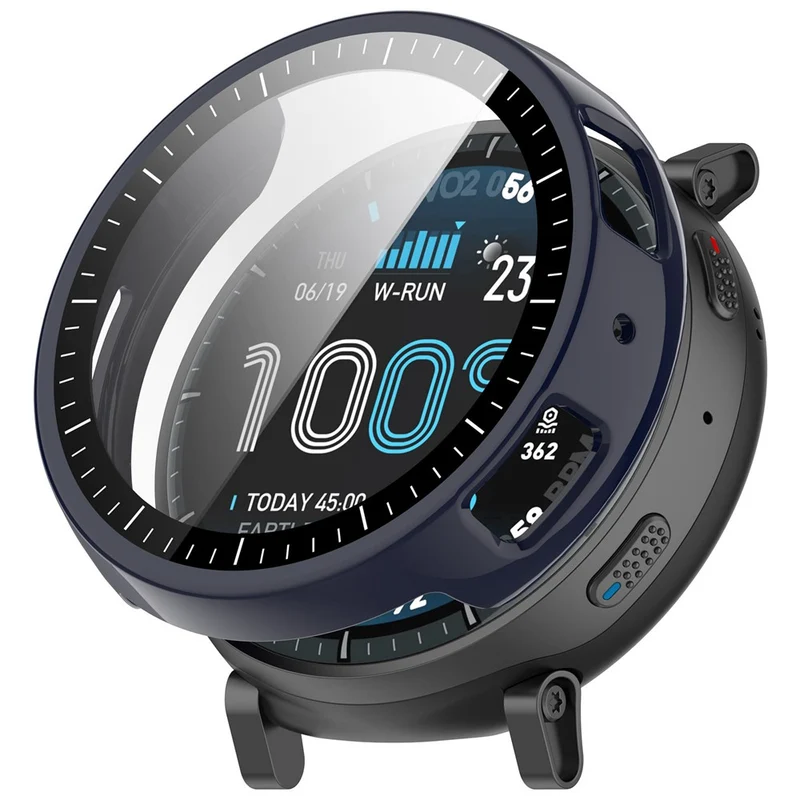 Auffallend Gut Amazfit Active Max Glas und Silikon Hülle